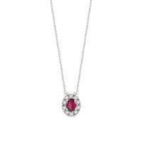 Collana Bliss Donna in Oro bianco Rubino 0.22 Ct 20102582 - 20102582